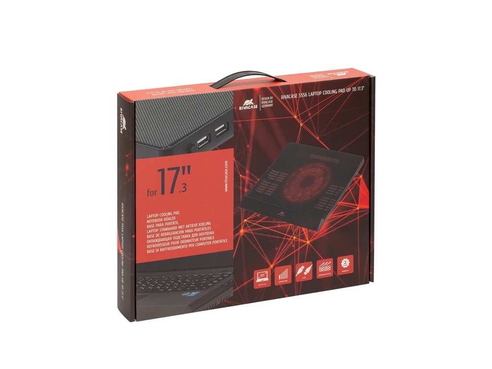 Охлаждающая подставка 5556 для ноутбуков до 17,3, черный-13