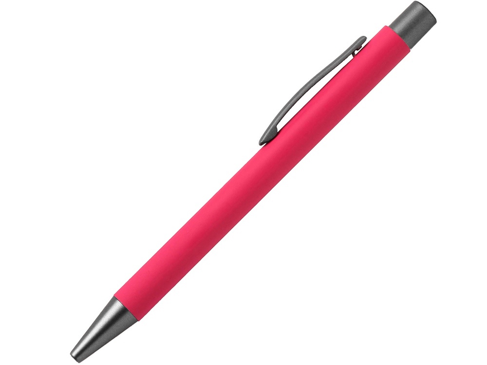 Ручка металлическая шариковая FAMILY MARSEL, soft touch (Розовый)-0