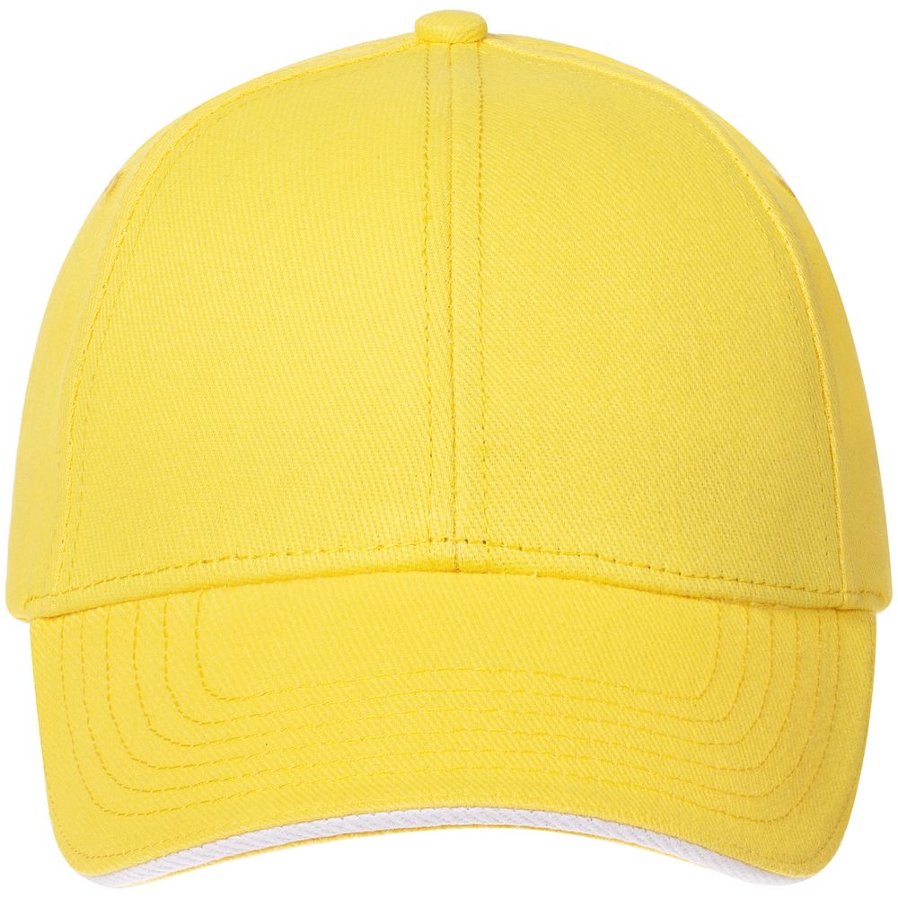 Бейсболка Spiker, желтая с белым-2