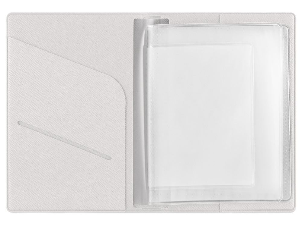 Классическая обложка для автодокументов Favor, белая-4