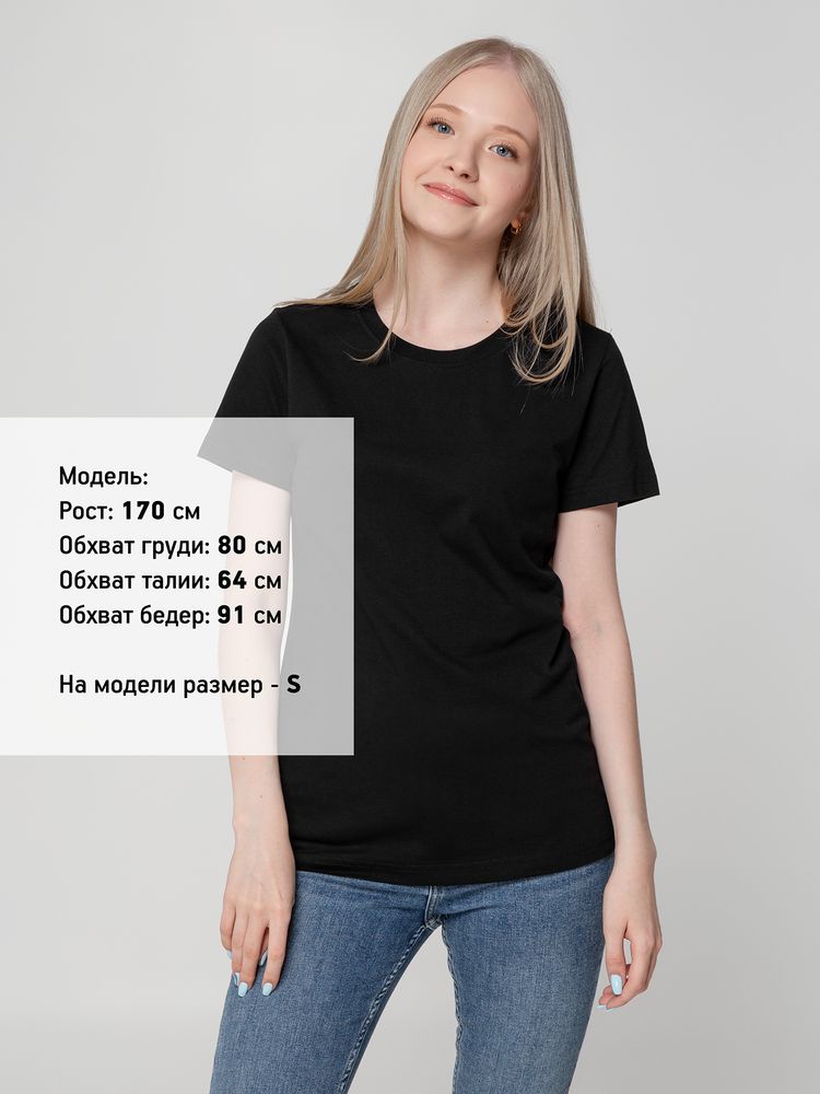 Футболка женская T-bolka Lady, черная-4