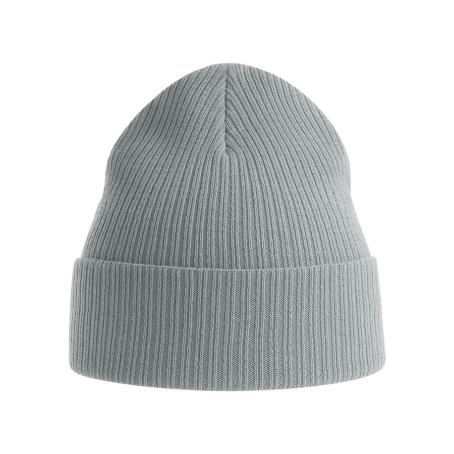 Шапка с отворотом NELSON из органического хлопка, светло-серый-2
