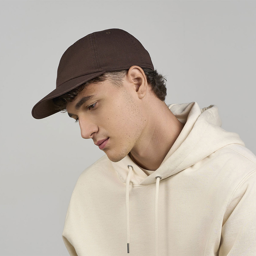Бейсболка DAD HAT-S, 6 клиньев, металлическая застежка, бежевый-5