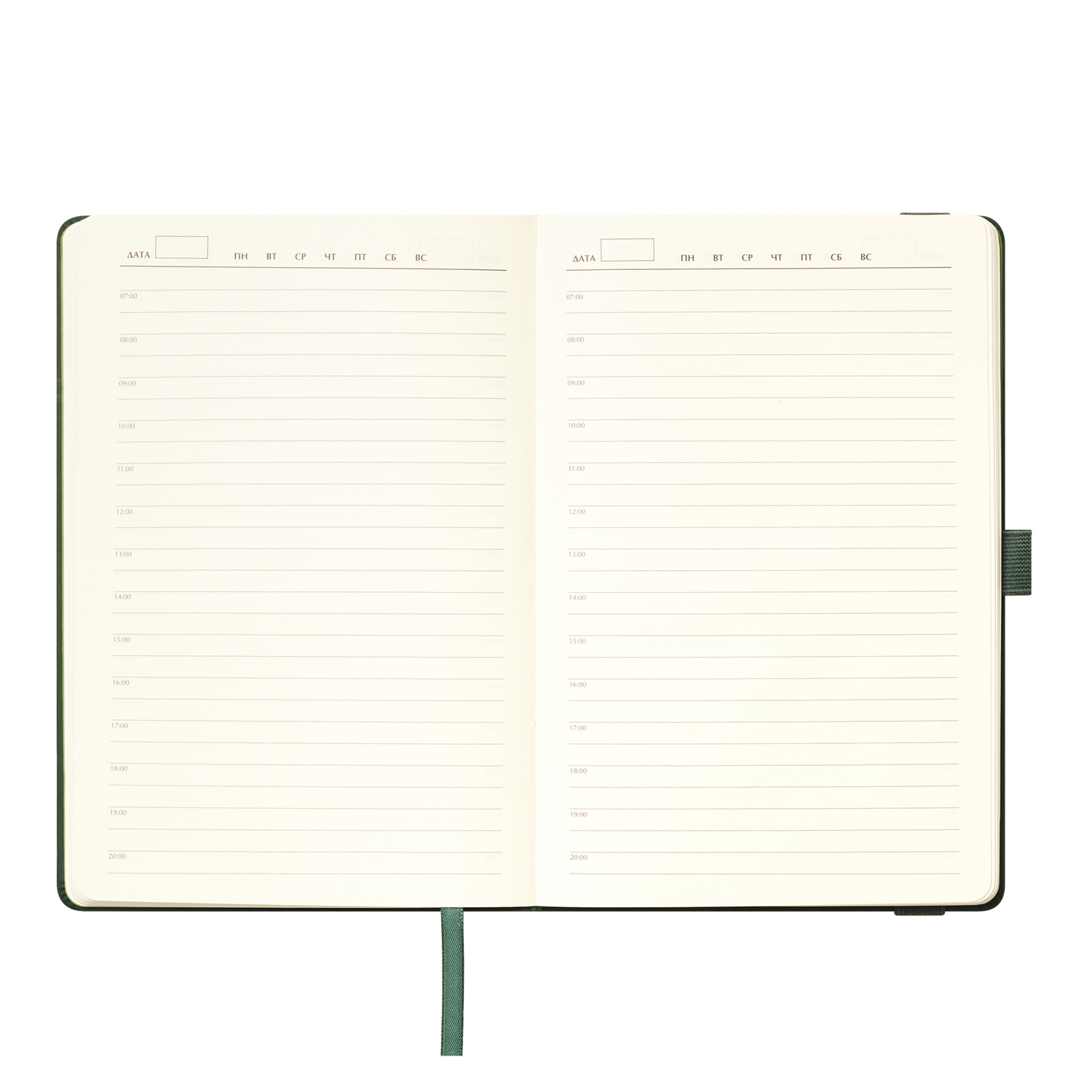 Ежедневник Alpha недатированный, зеленый/оливковый-8