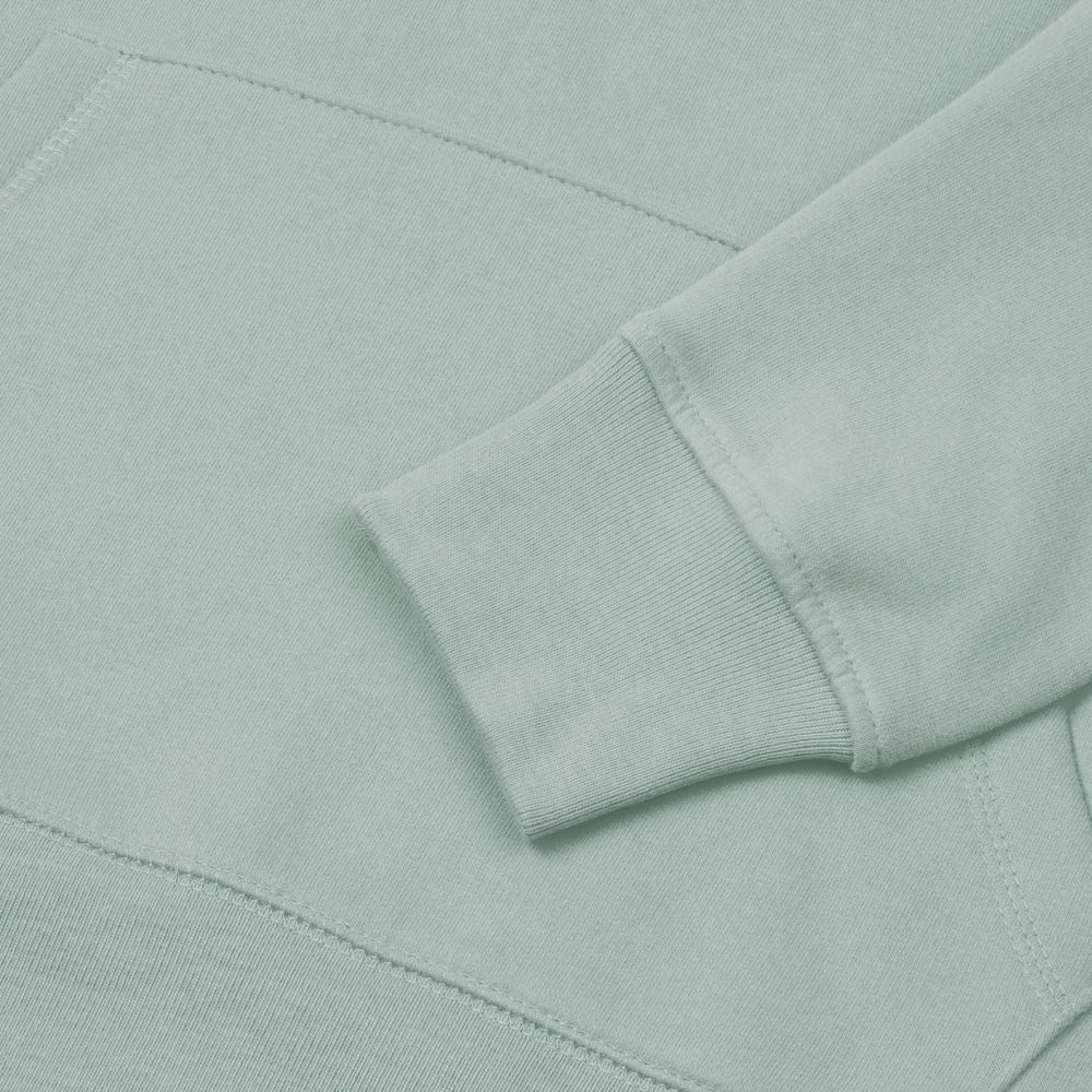 Толстовка с капюшоном унисекс Hoodie, серо-зеленая-4