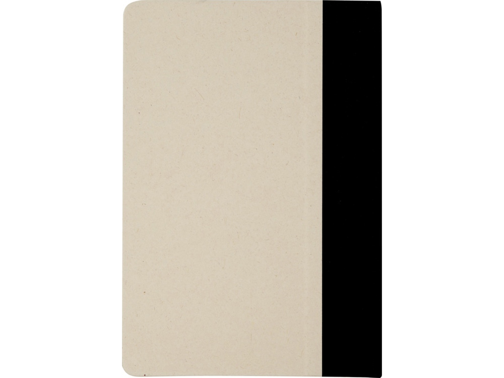 Liliana блокнот формата А5 в твердой обложке из пластика из сахарного тростника - сплошной черный-2