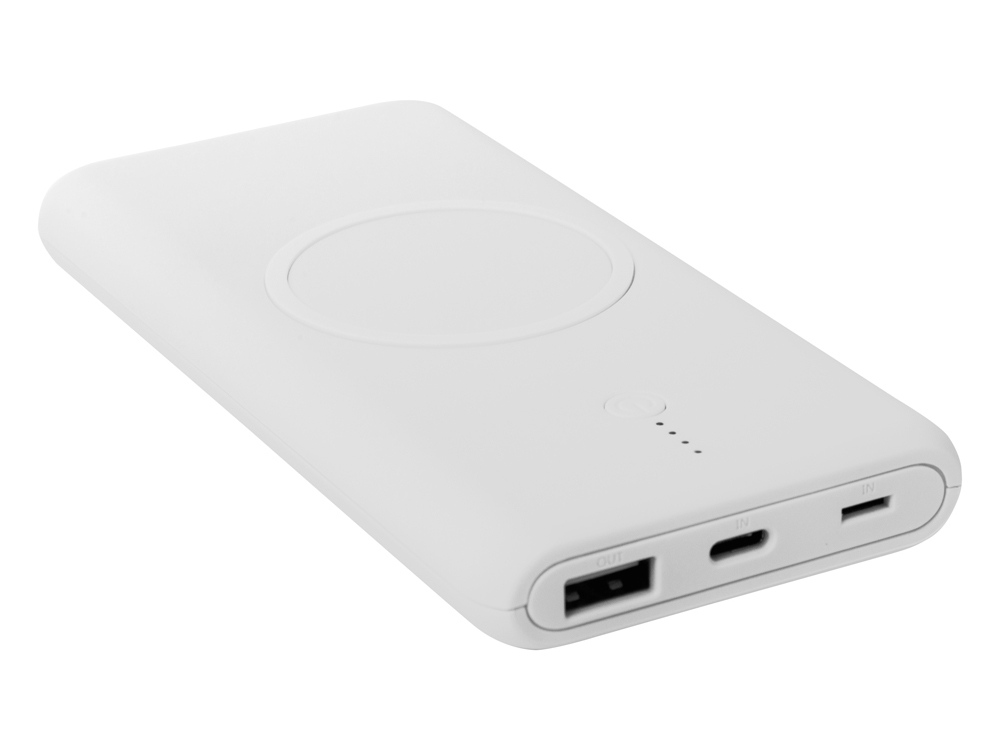 Внешний беспроводной аккумулятор c QC/PD Reload, 10000 mAh, белый-3