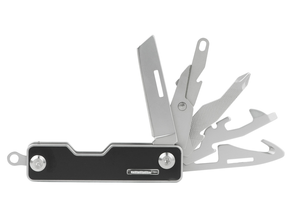 Мультитул-складной Canto 10-в-1 с защитным фиксатором, серебристый/черный-3