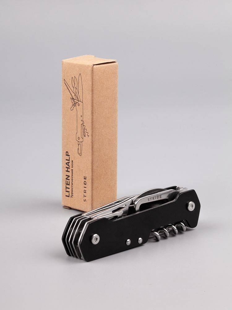 Туристический нож Liten Halp, черный-4