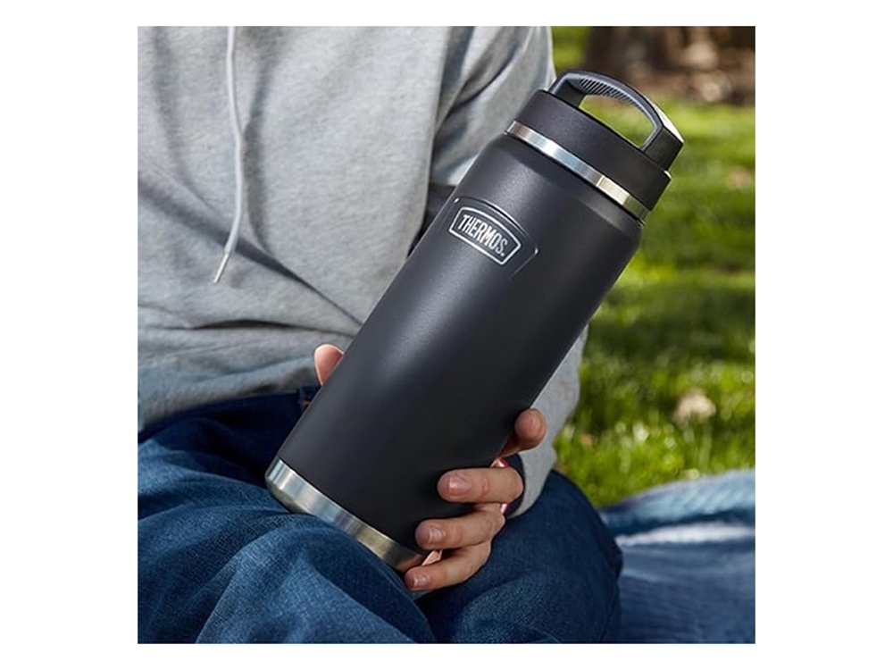 Термос из нерж. стали тм THERMOS IS-212 GT 1.2L, темно-серый-9