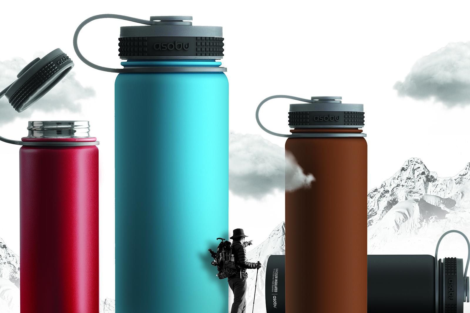 Термос ALPINE, 530 мл, красный-4