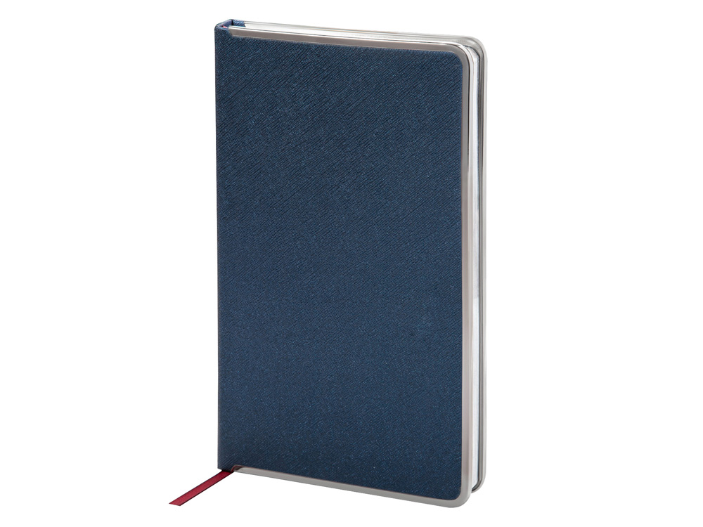 Ежедневник А5 недатированный Bridge, синий/серебристый-1