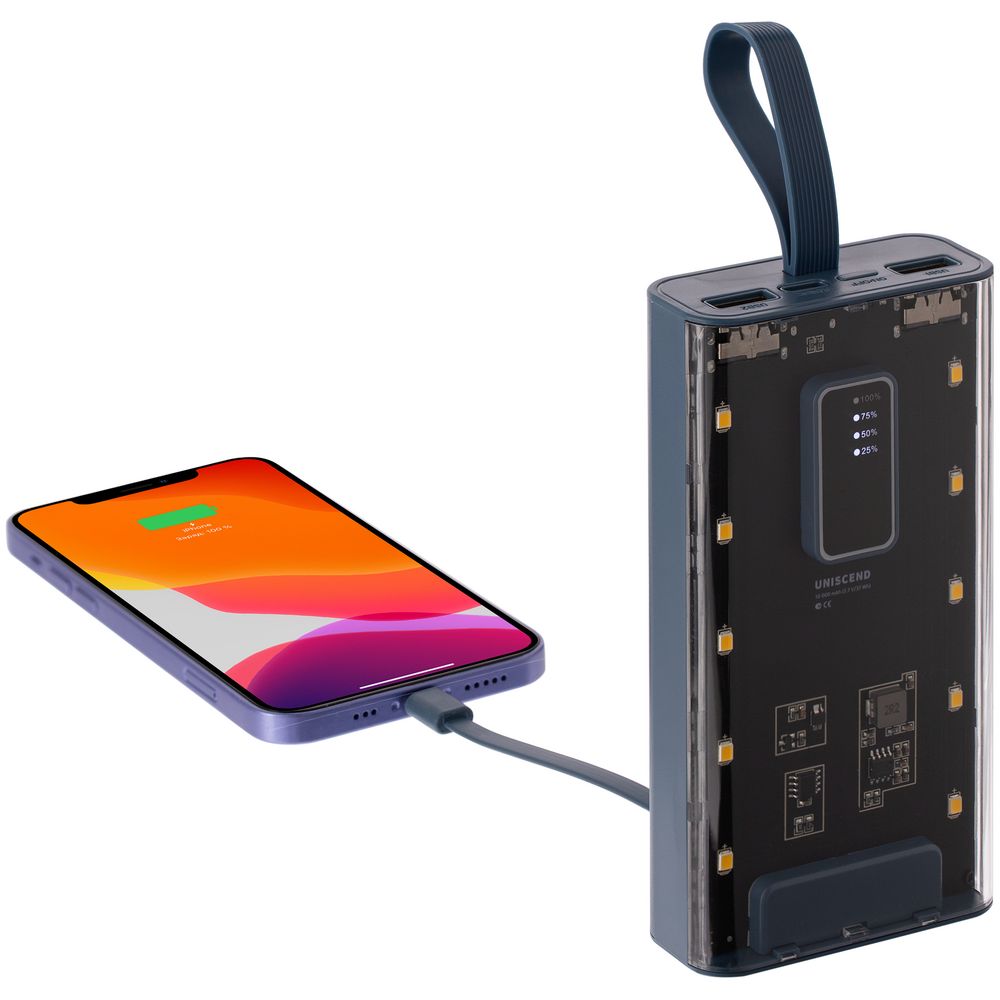 Аккумулятор Trellis Flat 10000 мАч, синий-3