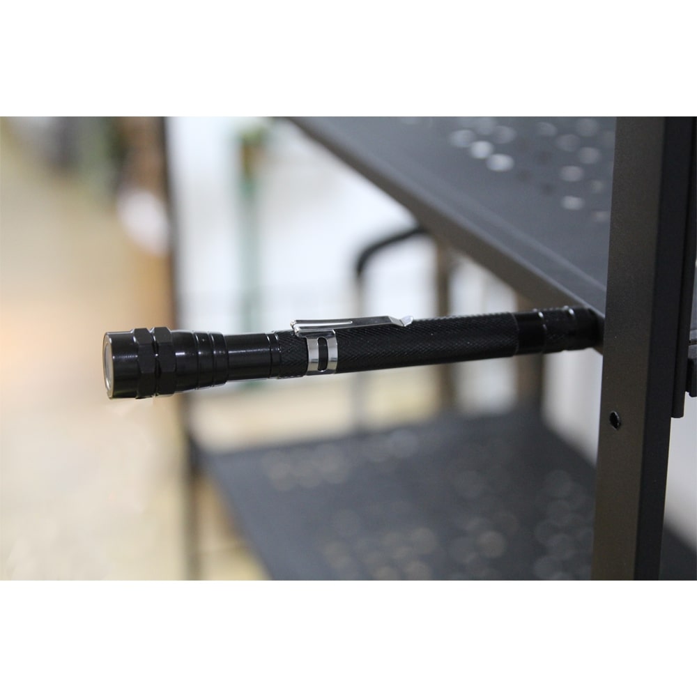 Фонарь телескопический Tools Flashlight с магнитом, Чёрный-2