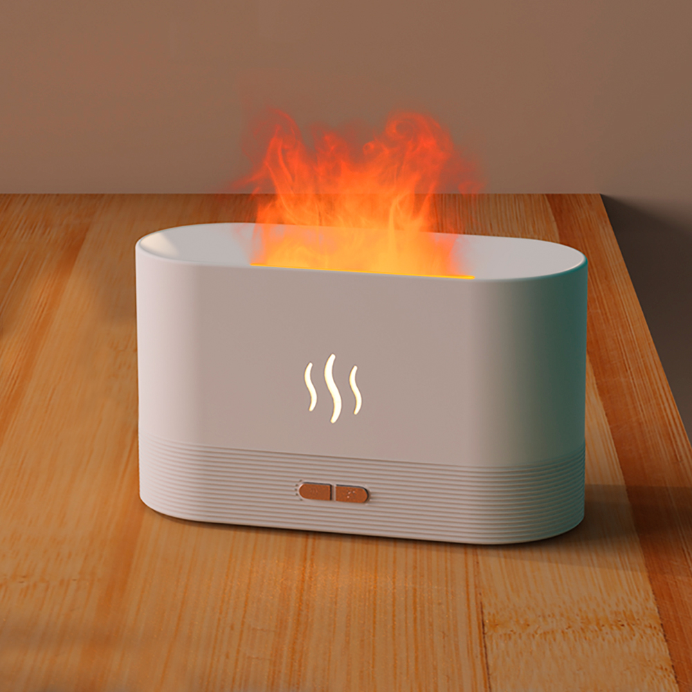 Светодиодный USB увлажнитель-ароматизатор Flame, Белый-2