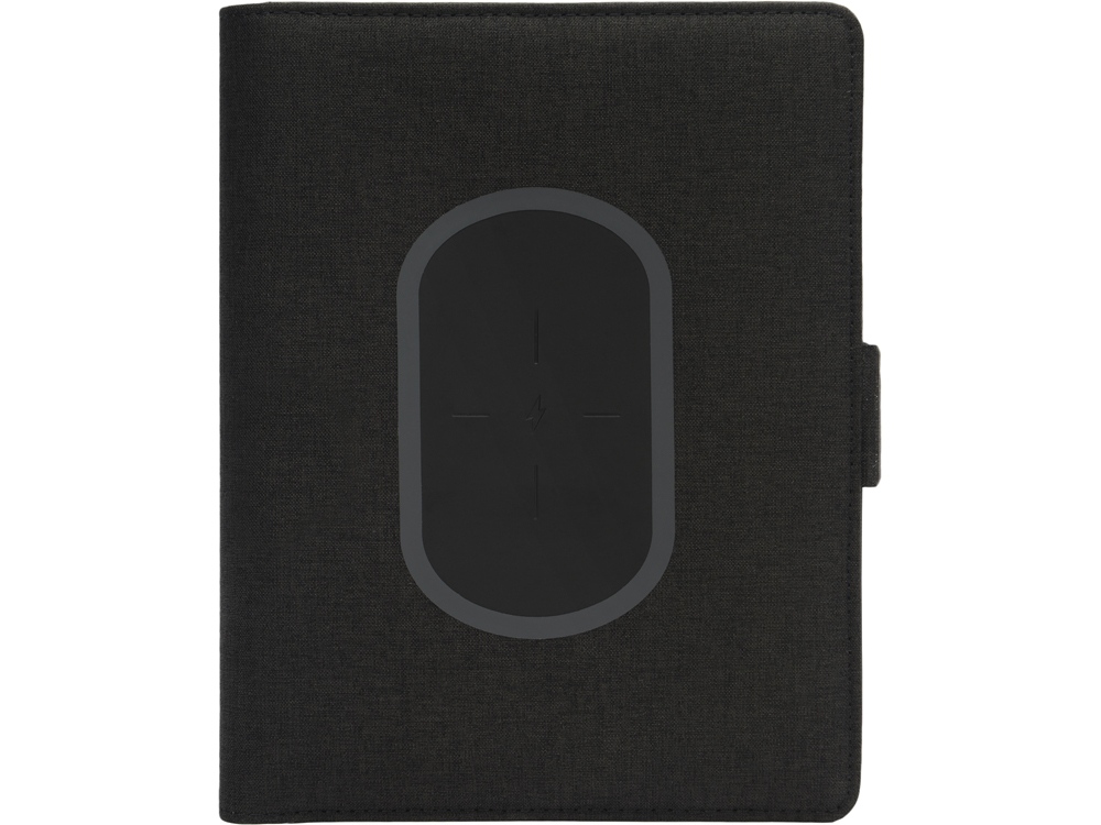 Органайзер с беспроводной зарядкой 5000 mAh Powernote, темно-серый-9