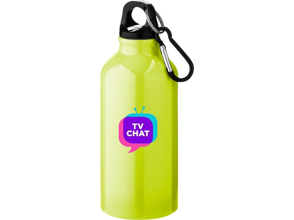 Бутылка Oregon с карабином 400мл, неоновый желтый-0