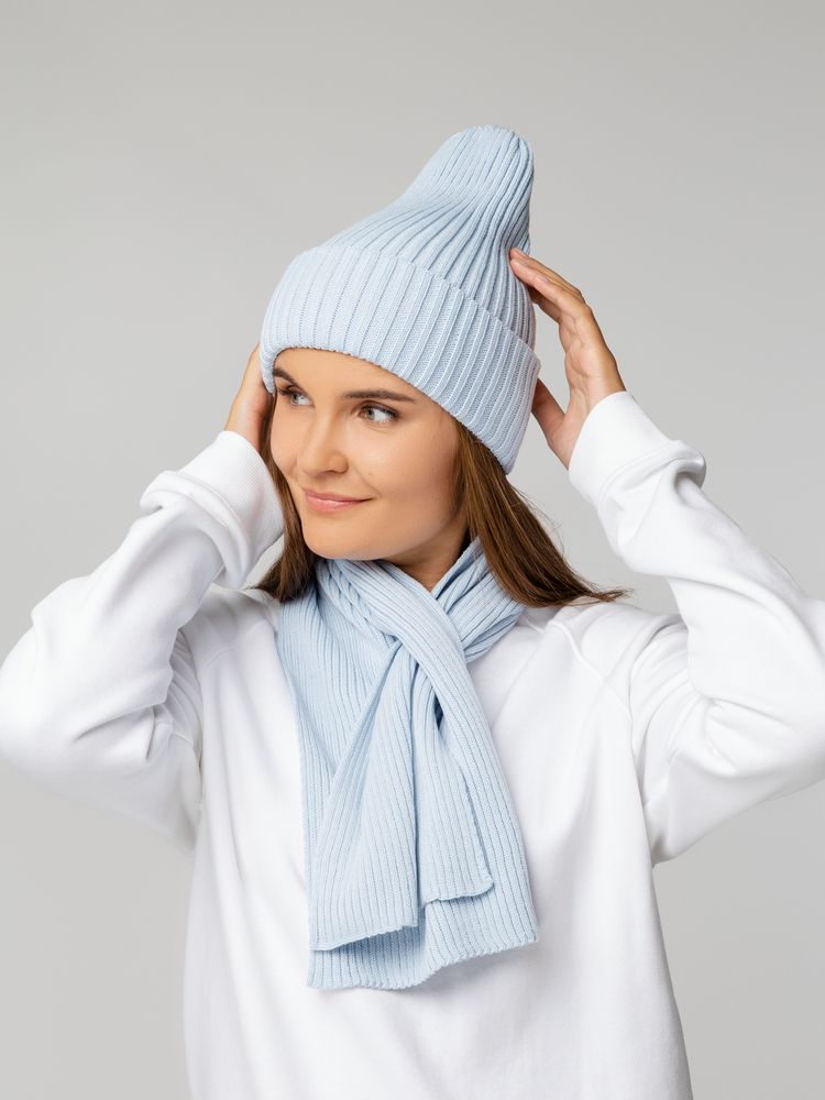 Шапка Yong, светло-голубая-3