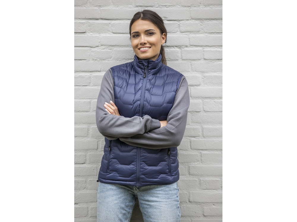 Женская утепленная телогрейка Epidote из материалов, переработанных по стандарту GRS - Storm grey-7