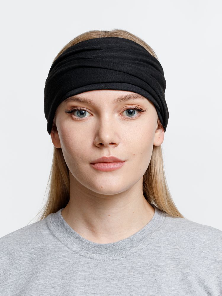 Многофункциональная бандана Dekko, черная-4