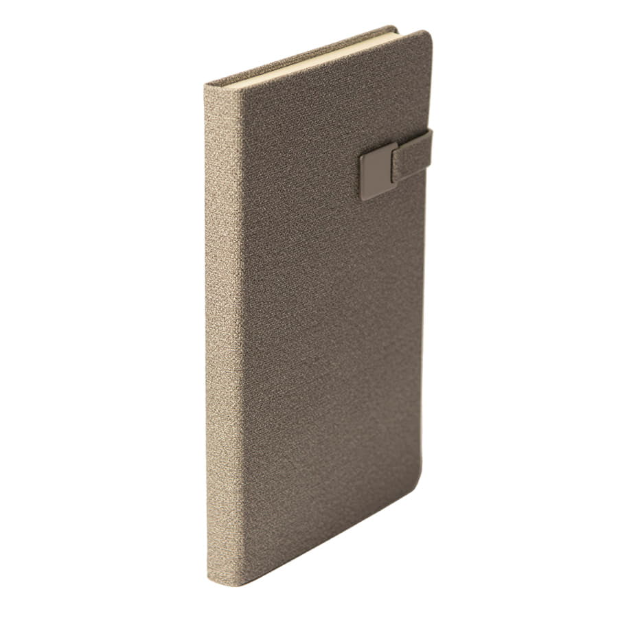 Ежедневник недатированный Linnie, формат А5,в линейку, серый-2