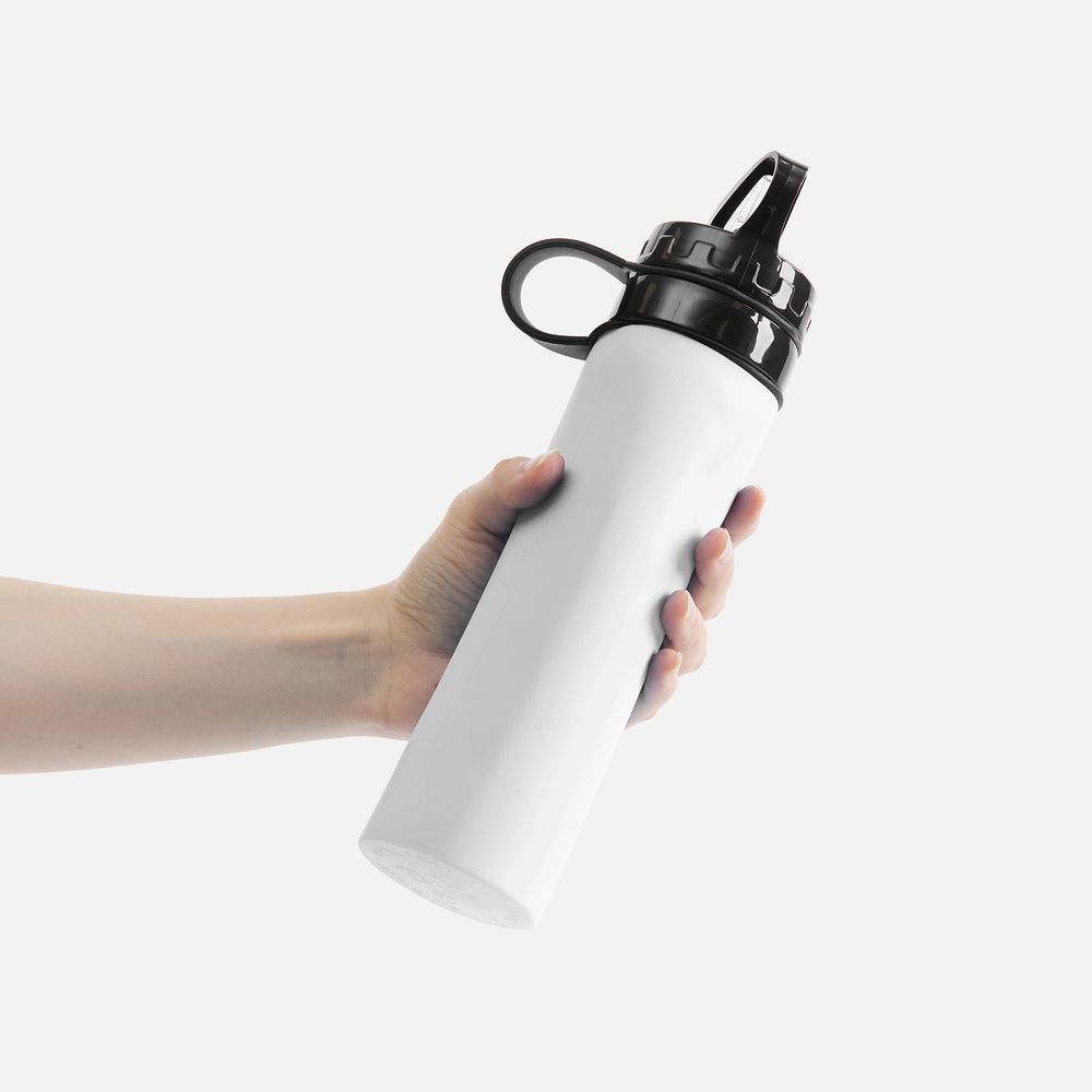 Складная бутылка для воды Langfossen, белая-4