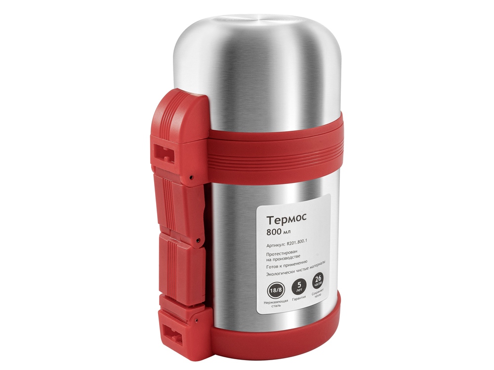 Термос универсальный (для еды и напитков) Relaxika 201, 800 мл, стальной-1