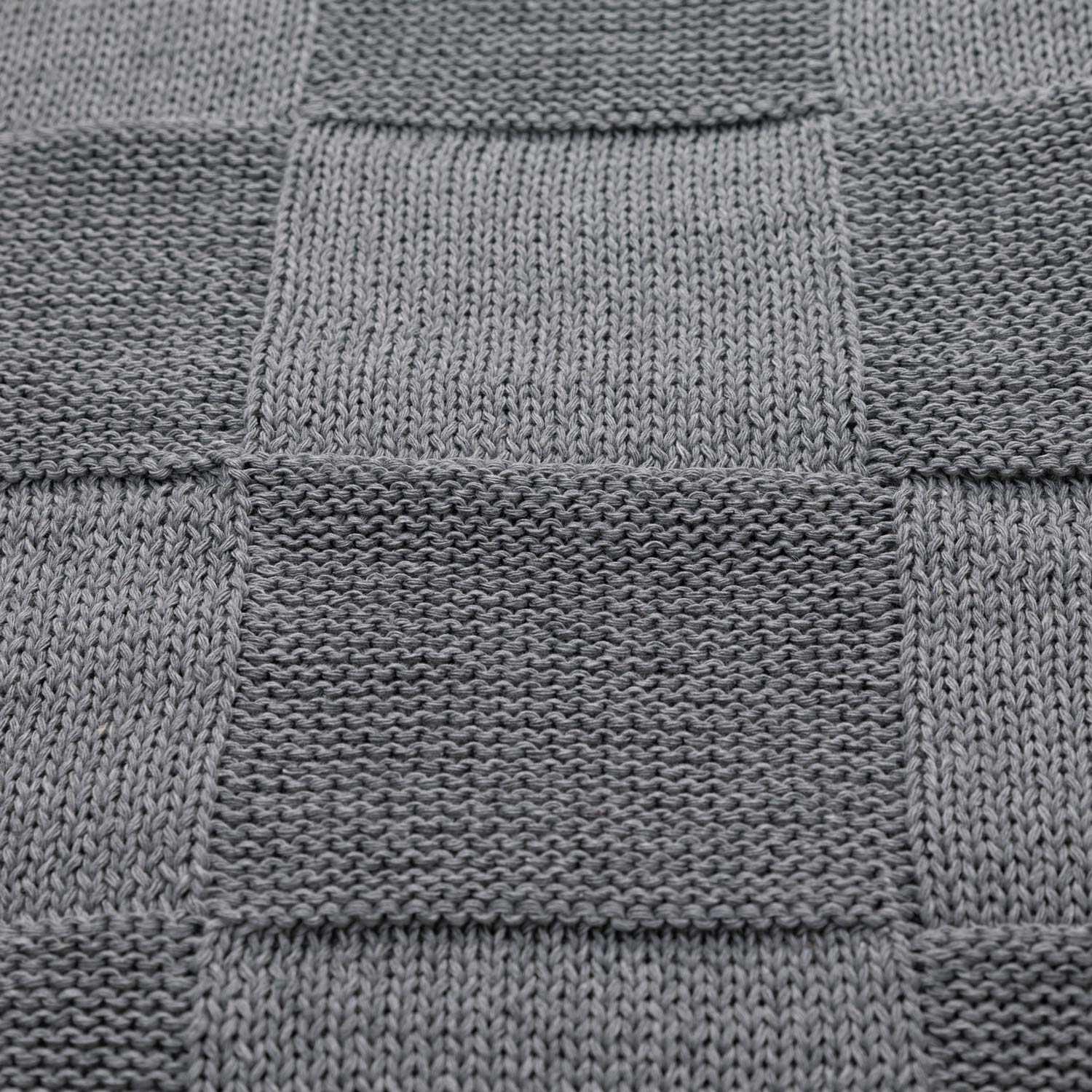 Плед Cella вязаный, серый (без подарочной коробки)-5