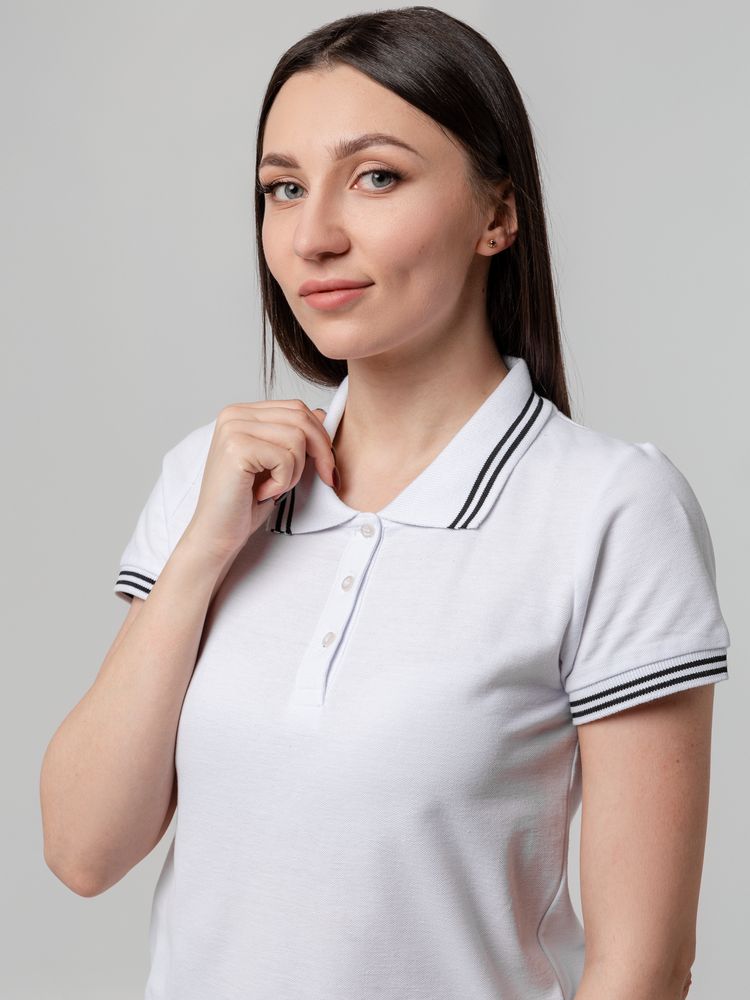 Рубашка поло женская Virma Stripes Lady, белая-8