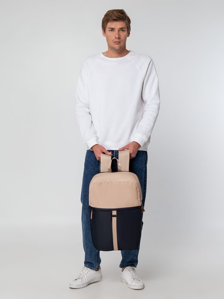 Рюкзак coolStuff, темно-синий с бежевым-5