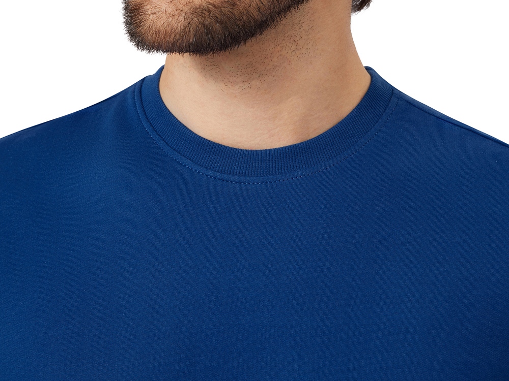 Футболка из френч терри Warsaw унисекс 220гр, кл. синий-4