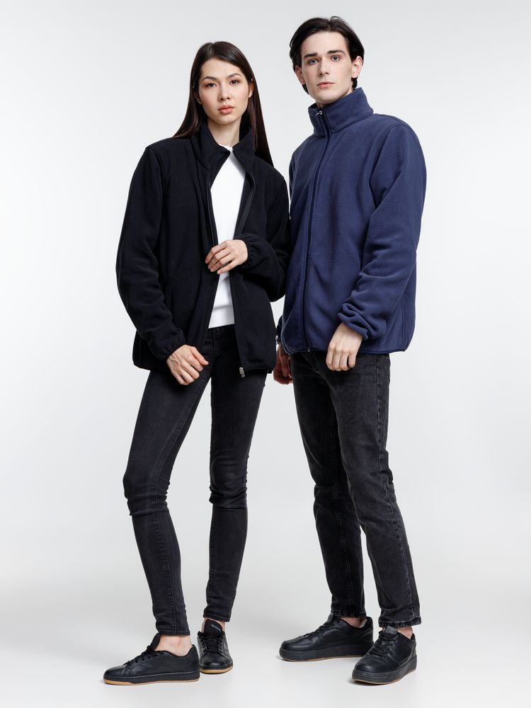 Куртка флисовая унисекс Nesse, черная-5