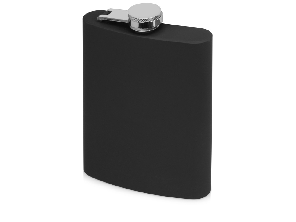 Фляжка 240 мл Remarque soft touch, 304 сталь, черный-1