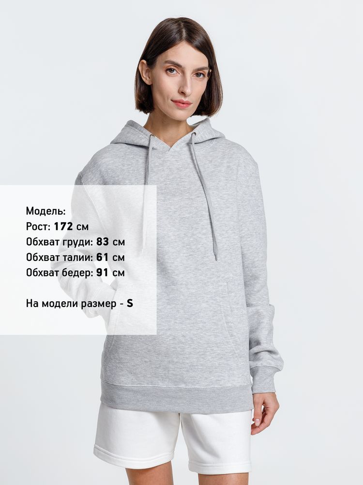 Худи унисекс Phoenix, серый меланж-3