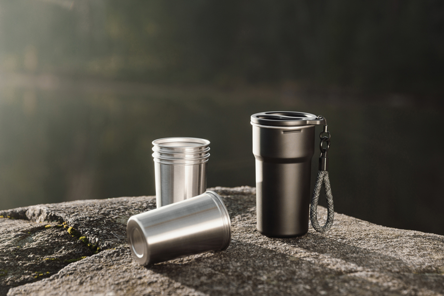 Термокружка VINGA Parks в комплекте с 4 кружками из нержавеющей стали-10