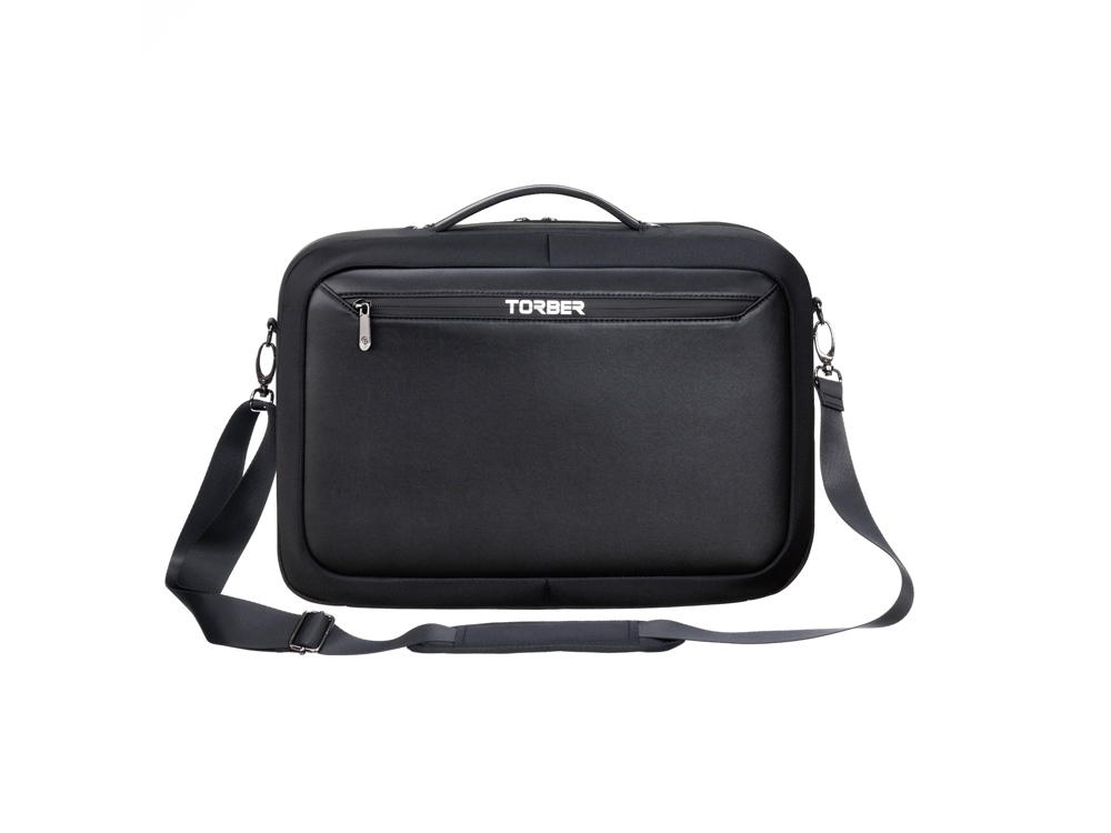 Сумка для ноутбука TORBER VOYAGE 15.6'', черный, нейлон/микрофибра, 43 х 10 х 29 см, 12л-5