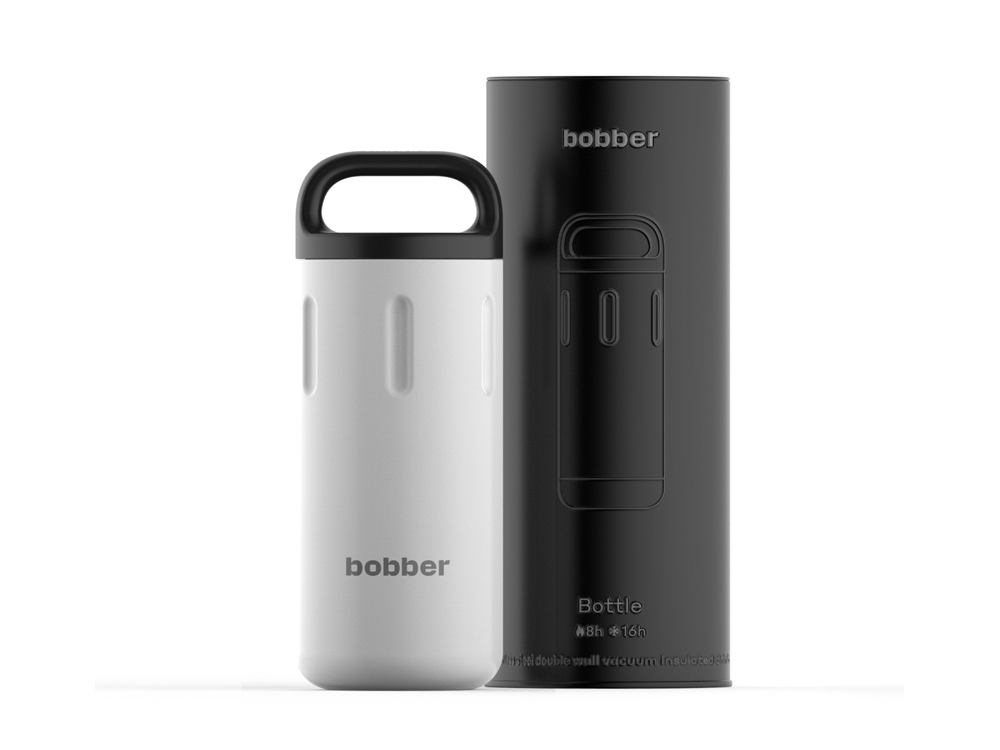 Вакуумный термос с керамическим покрытием бытовой, тм bobber, 590 мл. Артикул Bottle-590 Iced Water (белый)-2