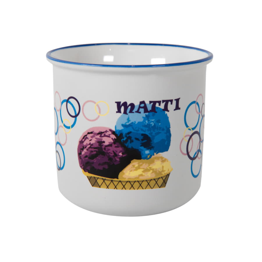 Кружка MATTI, белый, синий-10