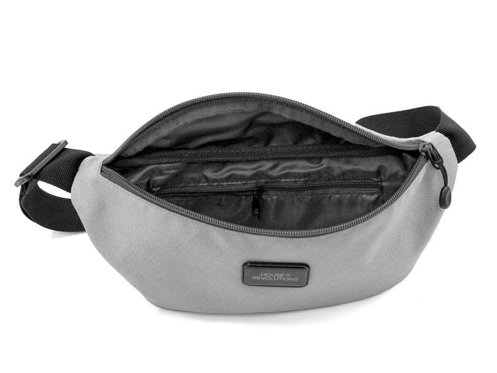 Универсальная водостойкая сумка на пояс Bumble из переработанного пластика, серый-9