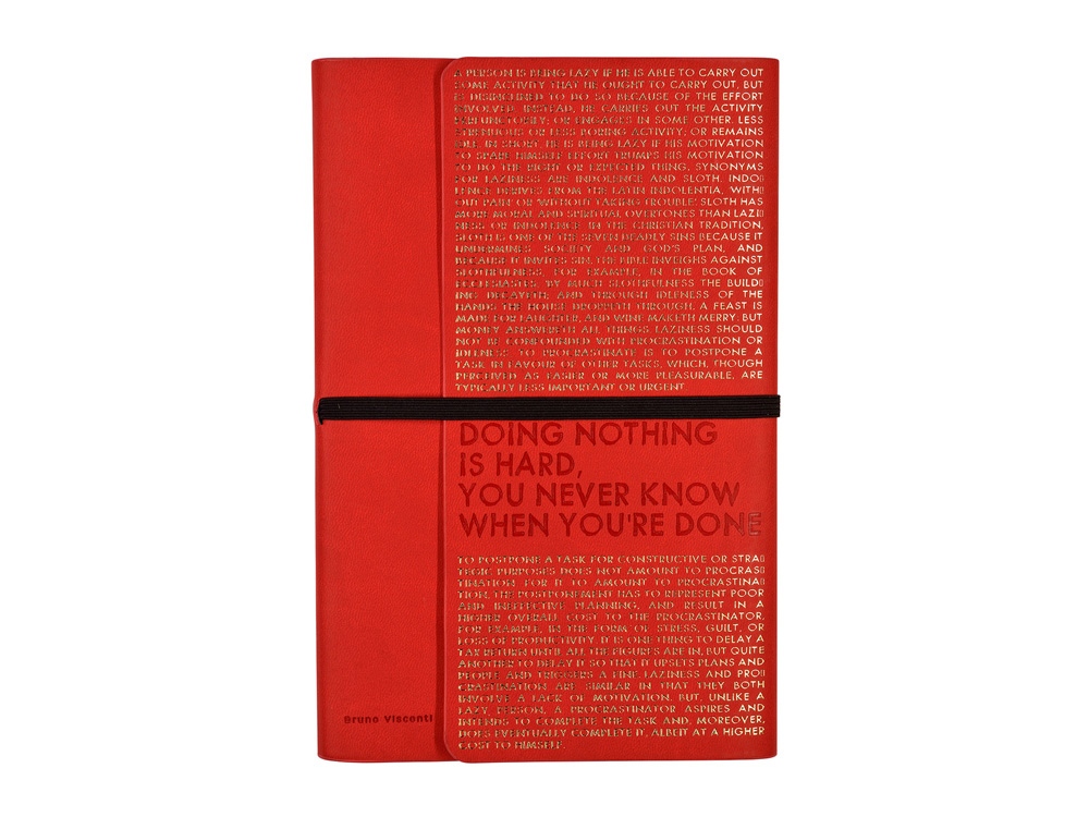 Ежедневник недатированный А5 Bilbao, красный-1