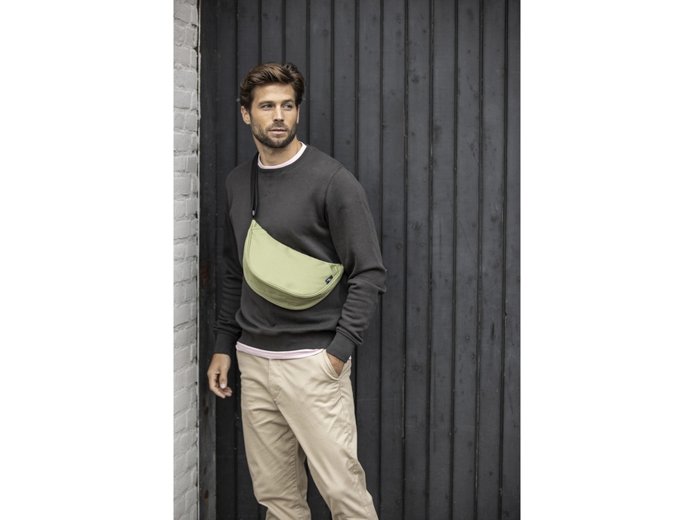 Byron поясная сумка из переработанных материалов объемом 1,5 л - Красный-3