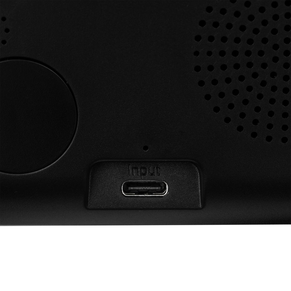 Станция беспроводной зарядки с часами Electron, ver.2, черная-4