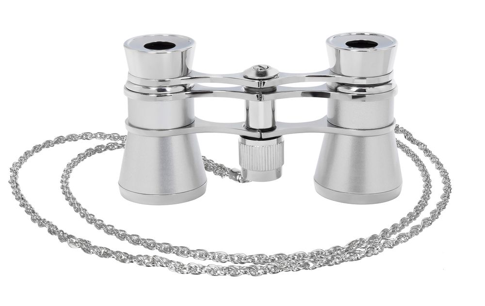 Театральный бинокль Broadway 325B, серебристый-5