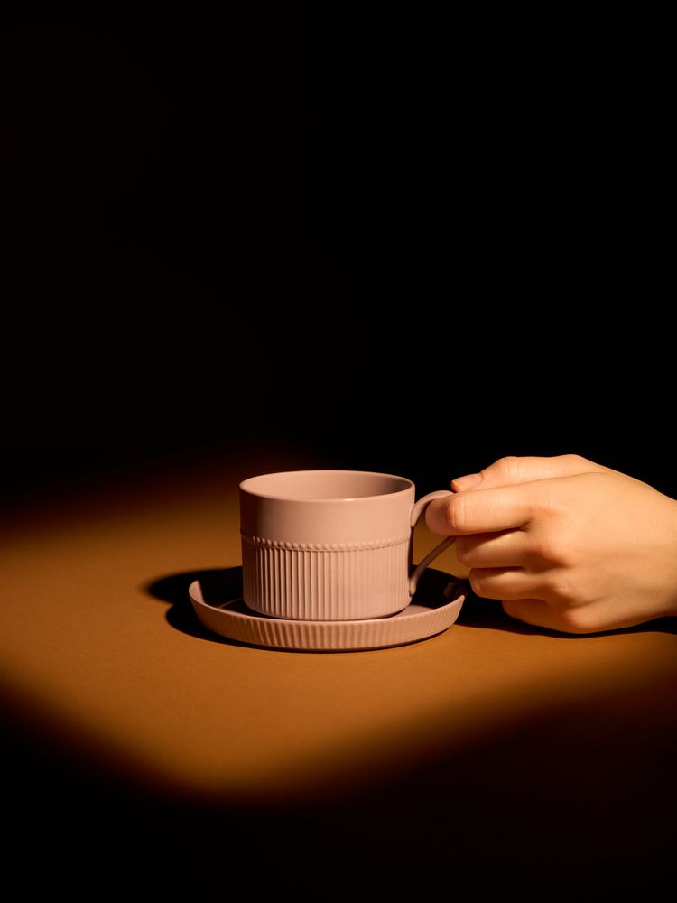 Чайная пара Pastello Moderno, розовая-5