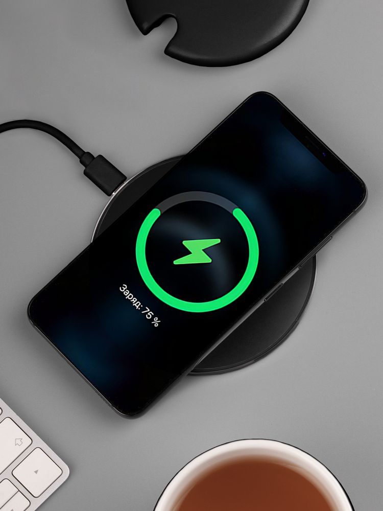 Кружка с подогревом и беспроводной зарядкой dualBase ver. 2.0 Matt, черная-8