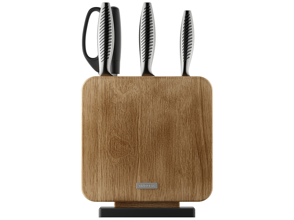 Набор кухонных ножей с блоком, NADOBA, серия VERA-1