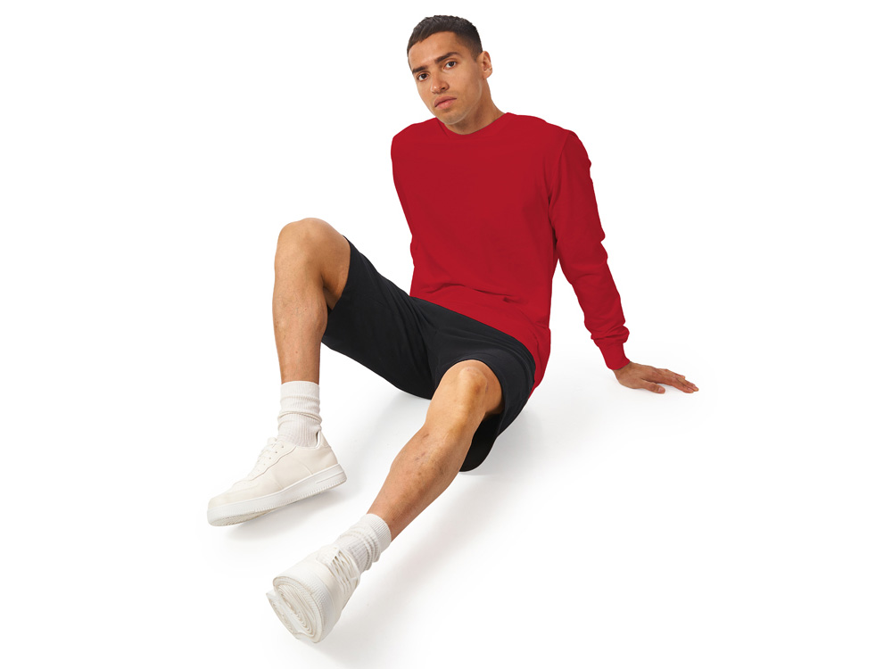 Свитшот Warsaw 220гр, унисекс, красный-3