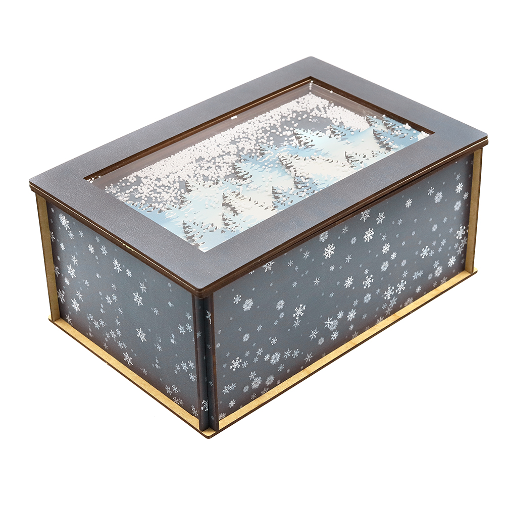 Лес в снегу (прямоугольная, -1