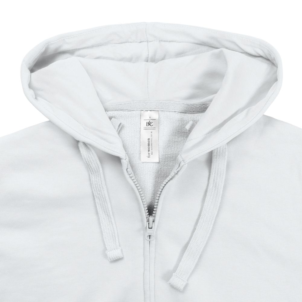 Толстовка женская Hooded Full Zip белая-2