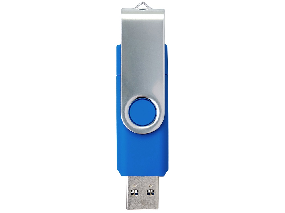 USB3.0/USB Type-C флешка на 16 Гб Квебек C, синий-3